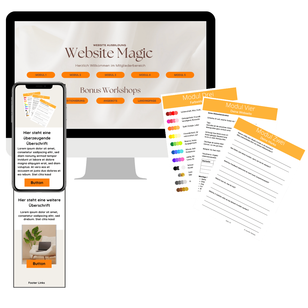 Webdesign Kurs Website Magic Mockup