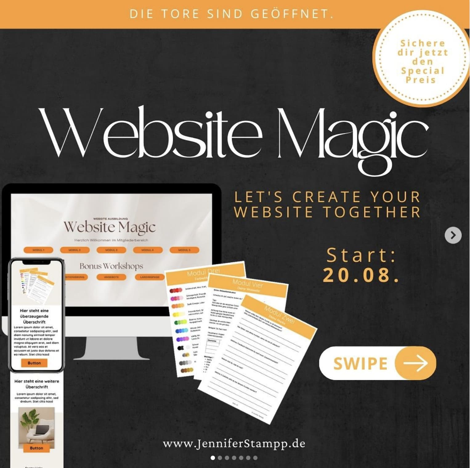 Webdesign Kurs Website Magic Mockup